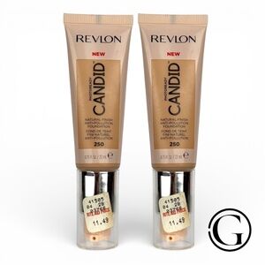 2 PACK Revlon PhotoReady Candid Foundation- 250 Vanilla